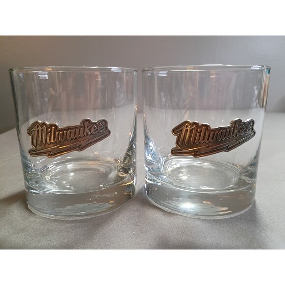 Milwaukee Tools Rocks Whiskey Glass Set of 2 (16 oz)